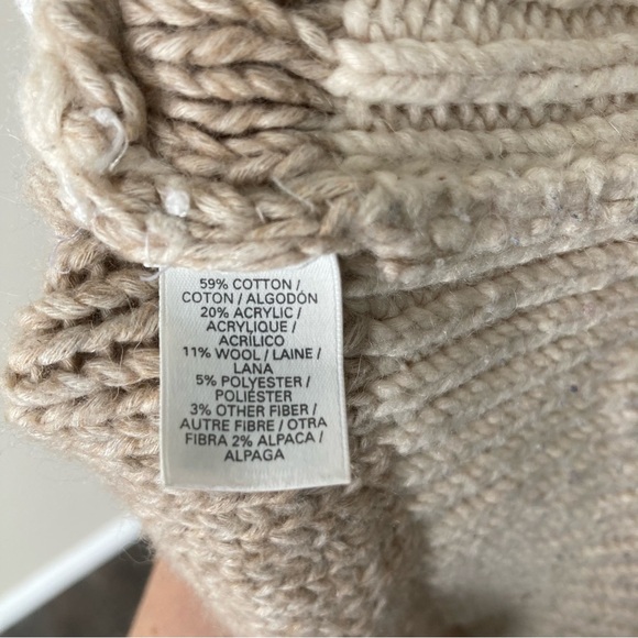 Victoria’s Secret Sweater Wool Blend Silver Sparkle Striped Women’s Small - Picture 10 of 11